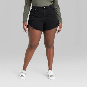 NWOT wild fable black high rise shorts